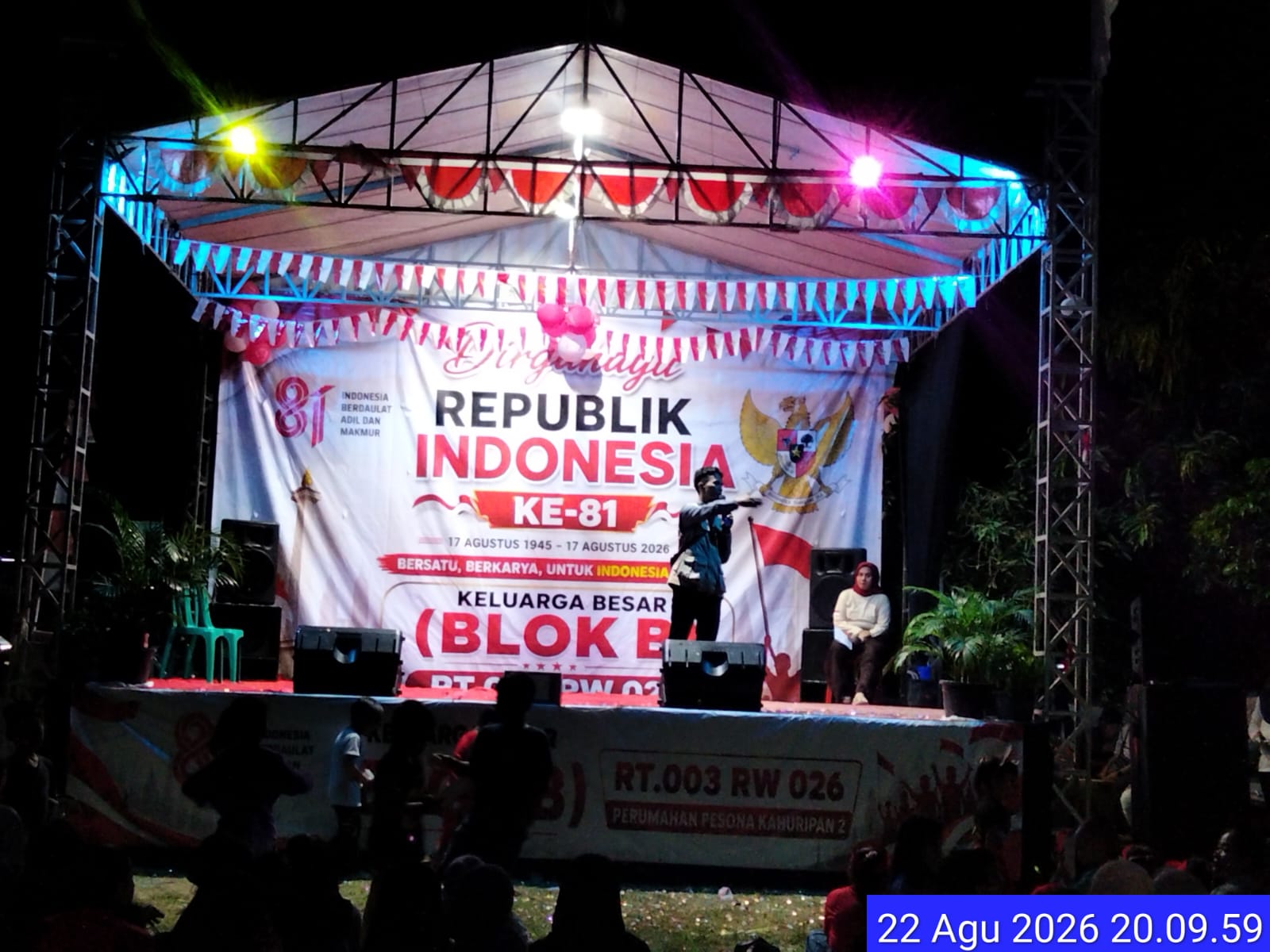 malam puncak HUT RI yg ke 81 di RT 03 RW 026